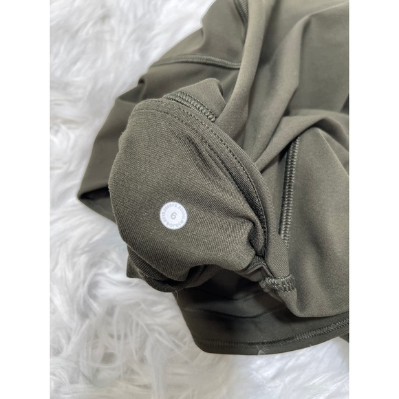 Lulemon Train Times 7/8 Pant 25" Dark Olive Luxtreme Hi Rise Compression Sz 6 - Picture 5 of 5